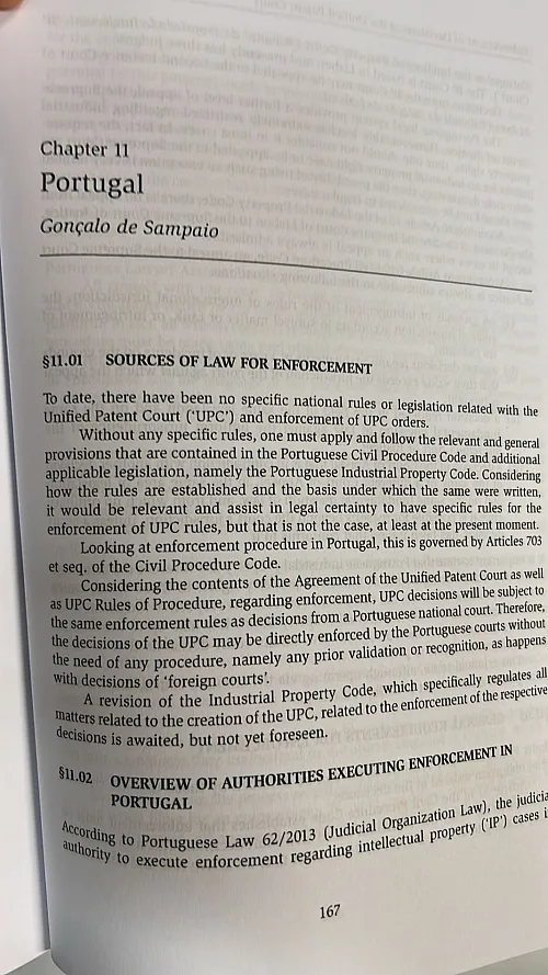 Livro “Enforcement of Decisions of the Unified Patent Court: A Survey of Participating Member States"